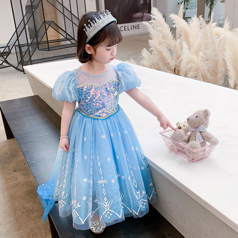 The Ice Crystal Princess Gown | Shimmering Blue | Sydney Stock