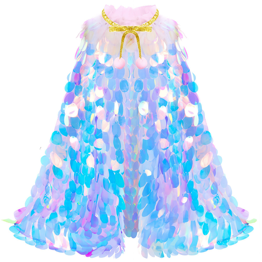 The Iridescent Dreamscape Sequin Cape | Duo Color Edition | Sydney Stock
